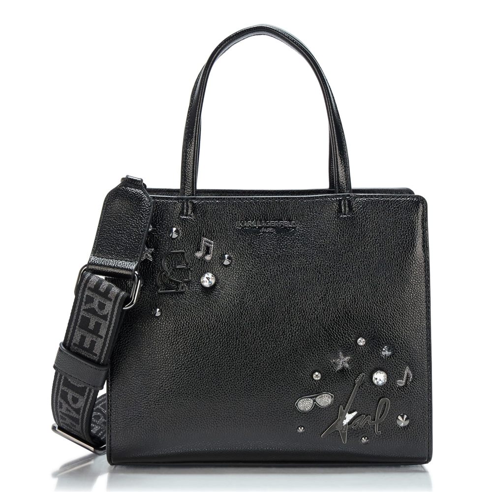 Paris Maybelle Pin Satchel, Black/Dark Gunmetal :]
